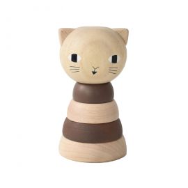 Houten stapelspeelgoed - Kat