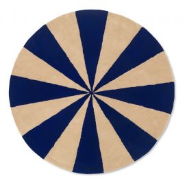 Getuft Arch tapijt - Large - Bright Blue & Off-White