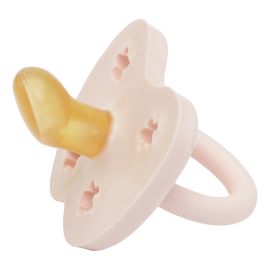 Orthodontisch rubberen tutje - Bloem - 0-3 maanden - Powder Pink