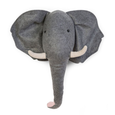 Childhome - Vilten Muur Decoratie Olifant - Voor Babykamer