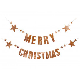 Dubbele kerstslinger - Merry Christmas